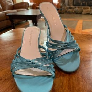 Hillard & Hansen Strappy Open Toe Kitten Heel 8M